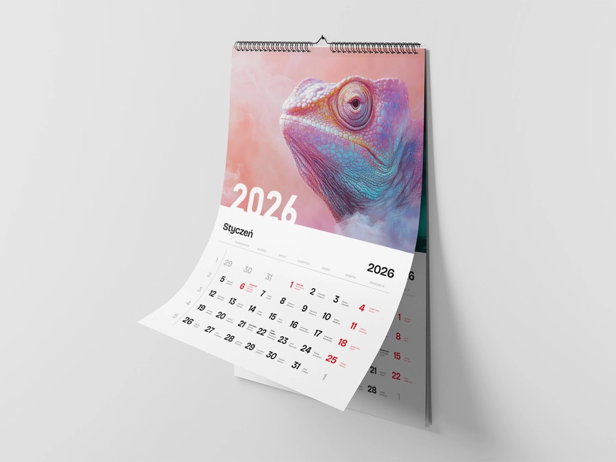 Druk kalendarzy reklamowych – kalendarz spiralowany